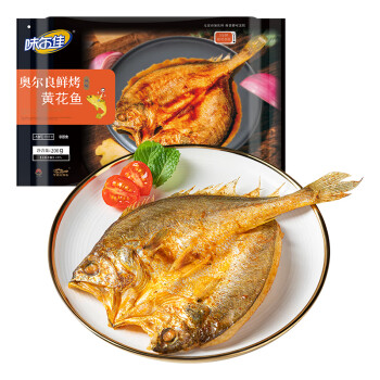 味尔佳 奥尔良鲜烤黄花鱼200g空气炸锅 烧烤 烤鱼 鱼类 生鲜 海鲜水产