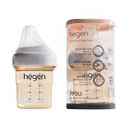 京东PLUS：hegen PPSU奶瓶套装 2只装 150ml 0-3月 196.65元