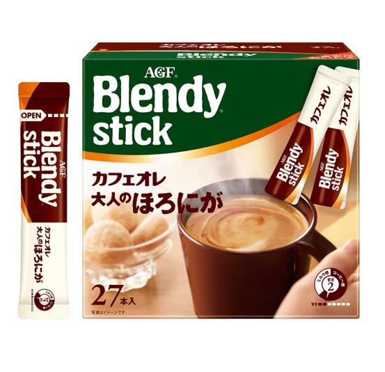 PLUS会员！AGF Blendy牛奶速溶咖啡 微苦27条 ￥18.61