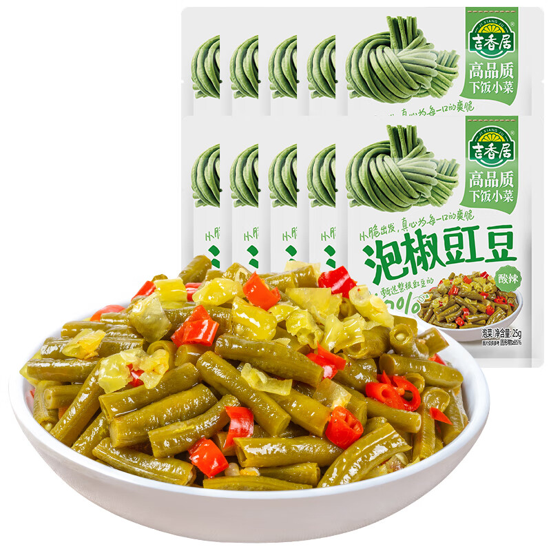 吉香居 榨菜 25g*10袋 5.01元（需买3件，需用券）