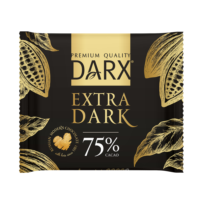 需首购：DARX 75﹪ 黑巧克力70g俄罗斯进口巧克力 7.16元