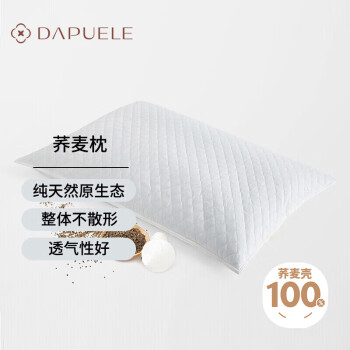 DAPU 大朴 致美DAPUELE 荞麦枕头花草枕100%荞麦壳填充四季通用颈椎枕48*74cm