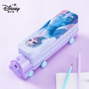 Disney 迪士尼 冰雪奇缘联名系列 DM29175F2 双层大容量笔盒 紫色 单个装