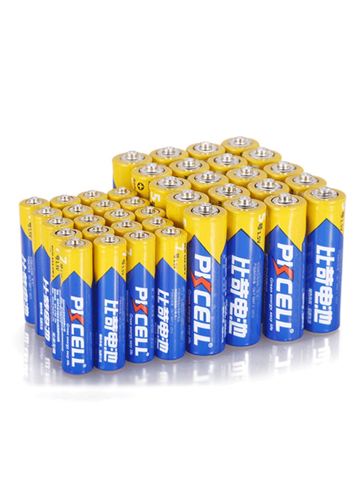 PKCELL 比苛 7号碳性电池 1.5V 20粒+5号碳性电池 1.5V 20粒 40粒装 券后16.9元