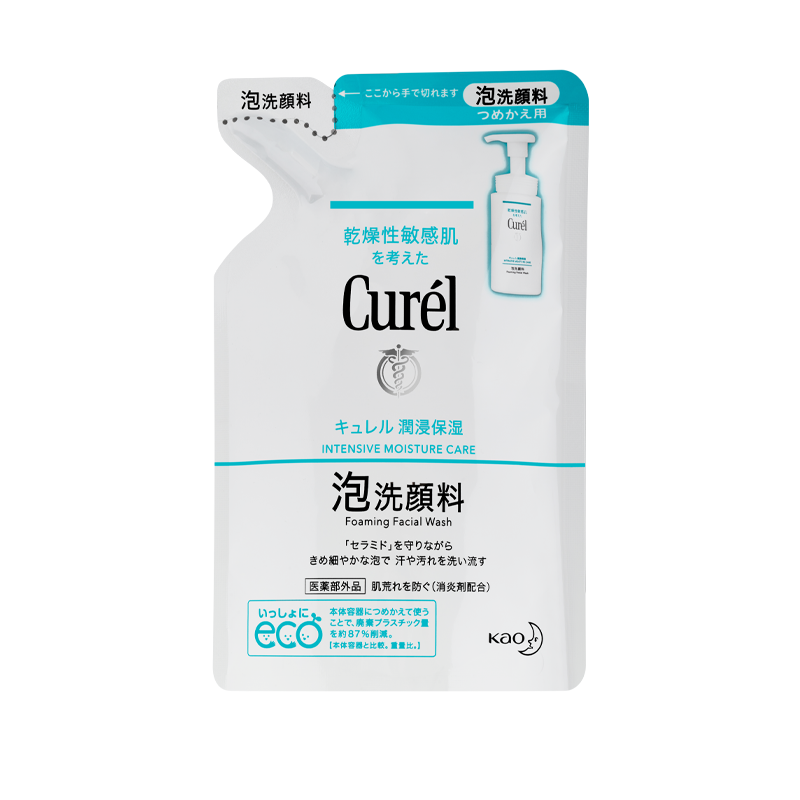 PLUS会员：Curel 珂润 润浸保湿泡沫洁面 替换装130ml  37.91元包邮