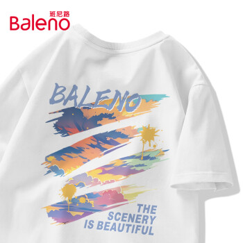 Baleno 班尼路 短袖男夏季美式潮牌休闲百搭上衣t恤宽松半袖汗衫