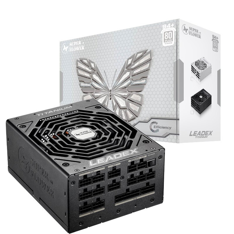 振华 LEADEX T1000 钛（94%）全模组ATX电源 1000W 1299元