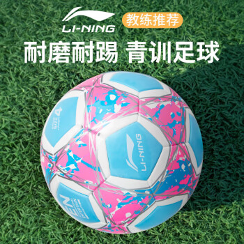 LI-NING 李宁 足球4号青少年儿童比赛训练考试用球耐磨耐踢四号LFQK681-1
