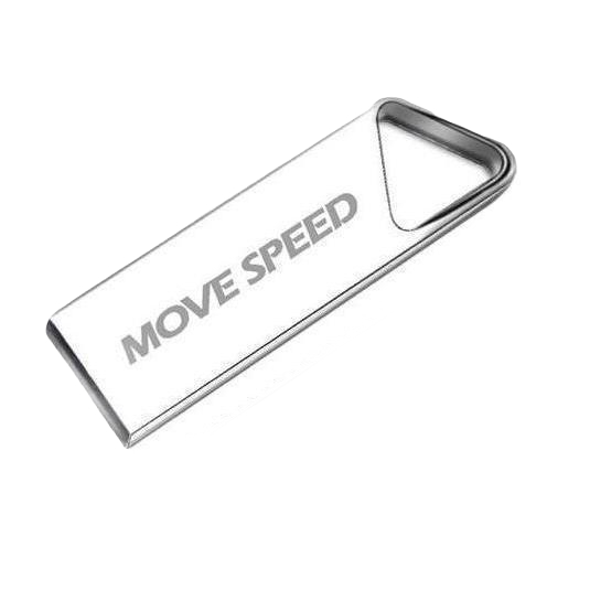 MOVE SPEED 移速 64GB U盘 USB2.0 铁三角系列 银色 21.9元