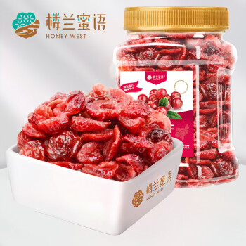 楼兰蜜语 鲜红蔓越莓干400g 烘焙 果干蜜饯休闲零食原味 罐装