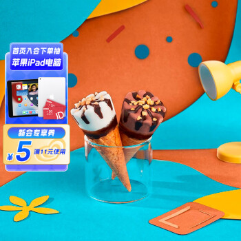 WALL\'S 和路雪 可爱多和路雪 迷你可爱多甜筒 香草巧克力口味冰淇淋 20g*10支 雪糕