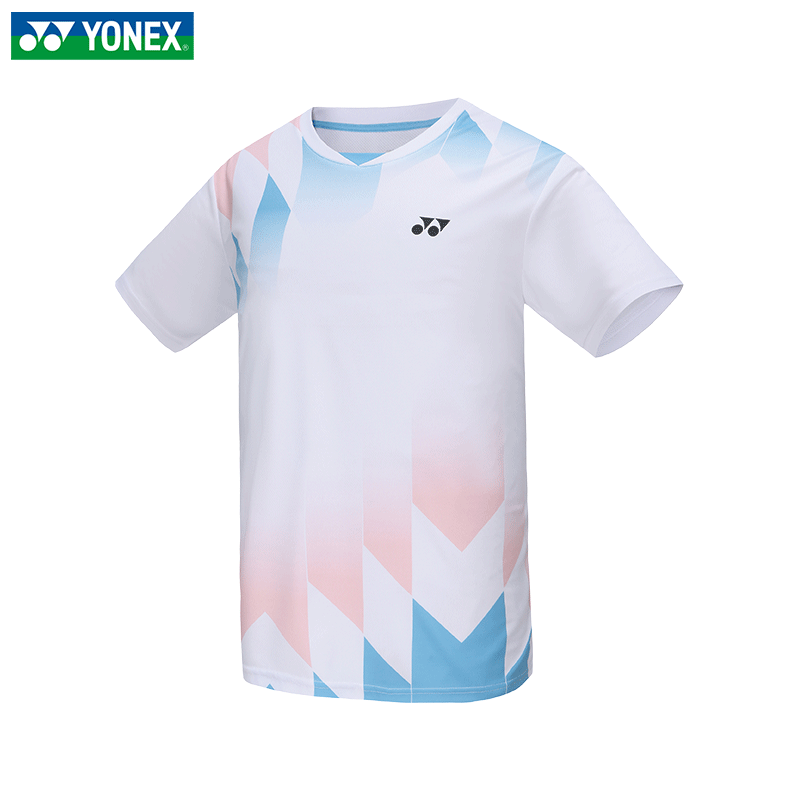YONEX 尤尼克斯 2024新款尤尼克斯羽毛球服短袖YY速干运动上衣比赛服110124 男款 白色 149.4元