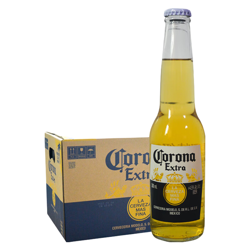 科罗娜（CORONA）墨西哥啤酒 330mL 24瓶 整箱装 131.84元