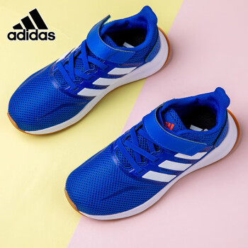 adidas 阿迪达斯 儿童运动鞋跑步鞋青少年休闲鞋 蓝色 29码