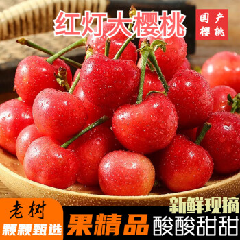 慕容三少 山东大樱桃红灯车厘子 5 斤彩箱装22-26mm ￥52