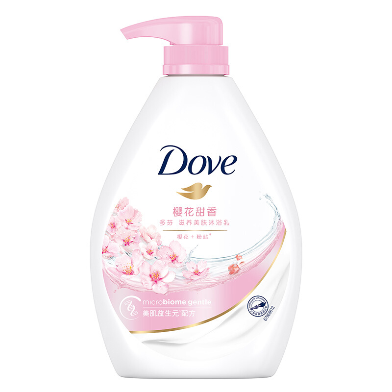 Dove 多芬 滋养美肤沐浴乳 樱花甜香 1000g 35.9元