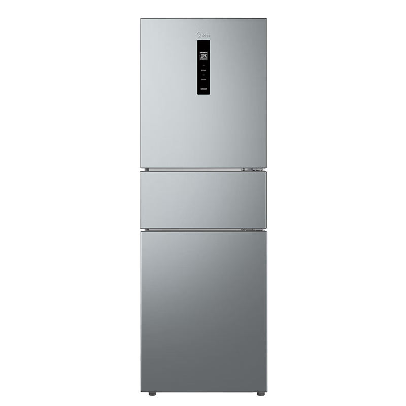 美的（Midea）冰箱 三开门多门冰箱 249升 双变频一级能效  1582.24元京东百亿补贴、PLUS会员