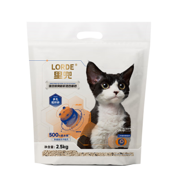 LORDE 里兜 秸秆混合猫砂2.5kg*6袋 ￥75.8