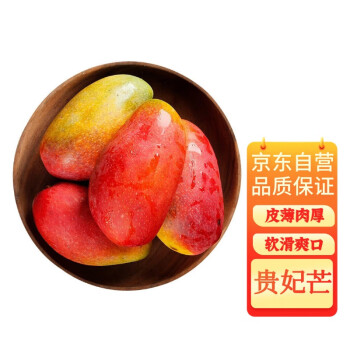 京生果觅 海南贵妃芒  新鲜热带水果红金龙芒果  4.5-5斤装 单果200g+
