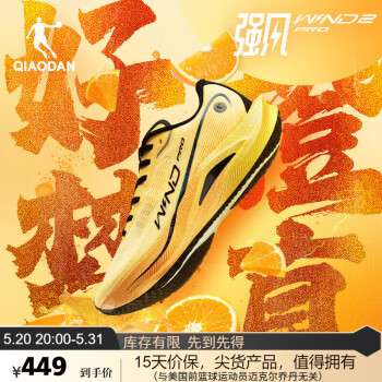 QIAODAN 乔丹 男鞋强风2.0PRO马拉松竞速跑步鞋全掌碳板跑鞋运动鞋