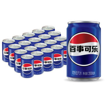 pepsi 百事 可乐 Pepsi 可乐  迷你罐200mlx20听（新老包装随机发货）百事出品