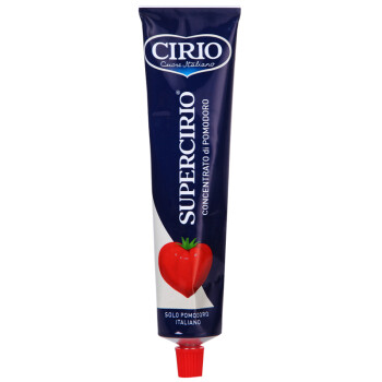 CIRIO 茄意欧 番茄膏 调味品意大利原装进口 条装130g 0脂肪 无钠 无盐