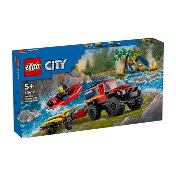 LEGO 乐高 City城市系列 60412 4x4 消防车和救生艇