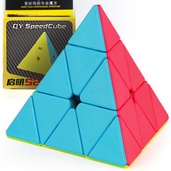 奇艺 QY3076 启明S2 3阶金字塔魔方 彩色