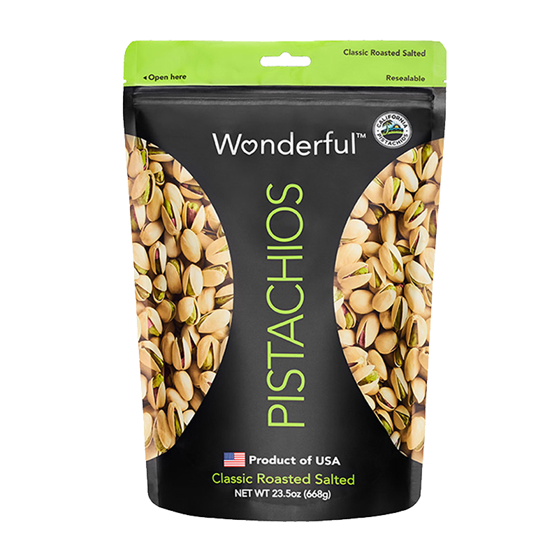 PLUS会员、百亿补贴：Wonderful万多福美国进口 加州开心果 经典盐焗味668g 量贩装 坚果零食 65.55元包邮