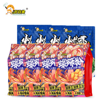 好欢螺 HAOHUANLUO）螺蛳粉 加辣加臭*4+小龙虾味220g*4 ￥67.89