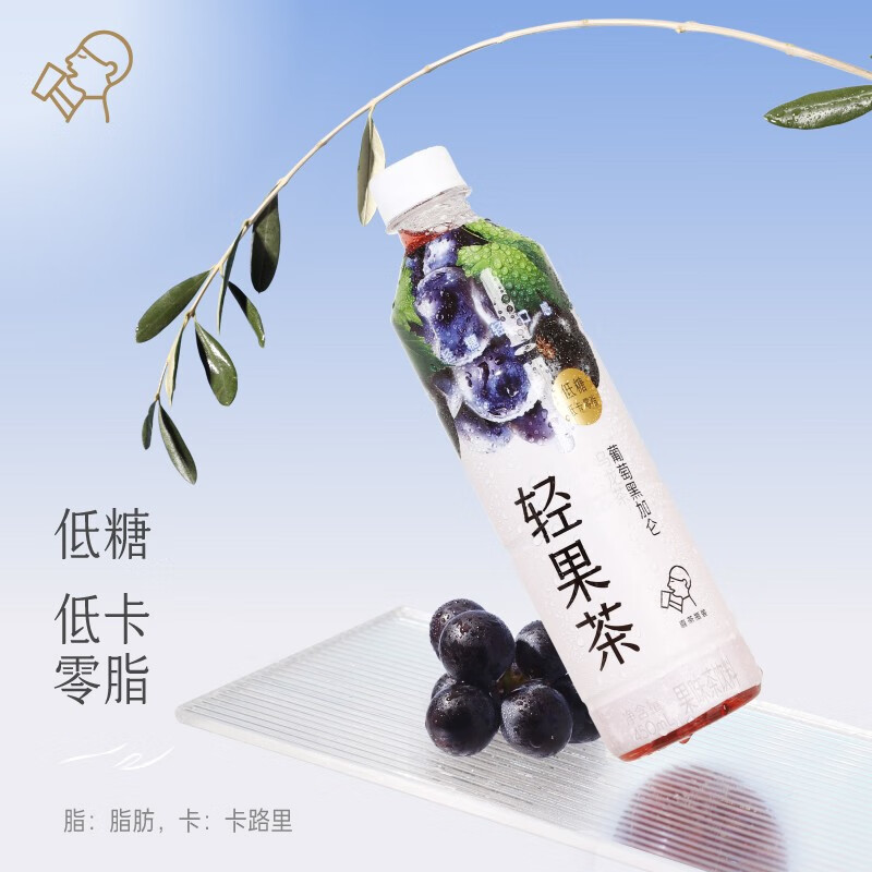 plus会员:喜茶（HEYTEA）轻果茶 葡萄黑加仑乌龙茶*4瓶＊3件 37.33元包邮（合12.44元/件）