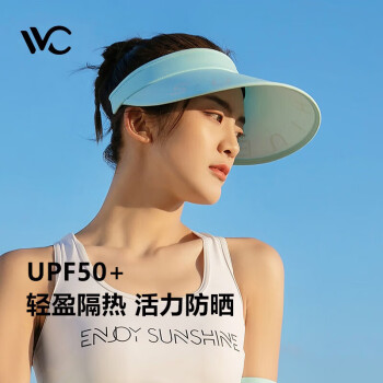 VVC 防晒帽女夏季遮阳帽美芝防紫外线骑车出游户外太阳帽大帽檐ZT 天境蓝 均码 ￥38