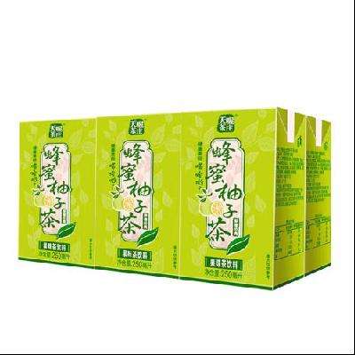 天喔（Ten Wow）蜂蜜柚子茶+蜂蜜红柚茶 250ml*12盒 16.65元包邮