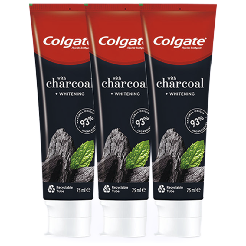 Colgate 高露洁 竹炭美白牙膏100g*3 美白牙齿 14.25元（需买2件，需用券）