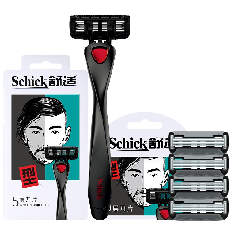 Schick 舒适 5手动剃须刀 1刀架+5刀头 券后55.17元