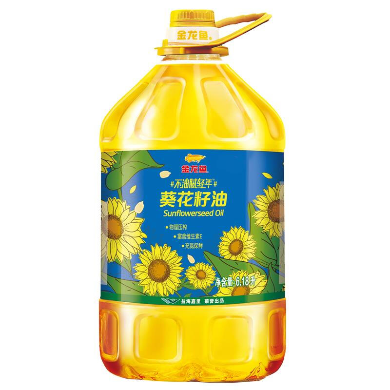 金龙鱼 物理压榨葵花籽油 6.18L 61.64元