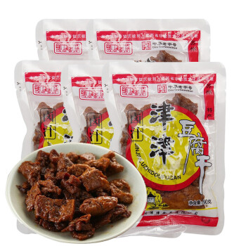 津津 苏州特产 卤汁豆腐干原味450g（5袋）高蛋白素食卤味零食即食小吃