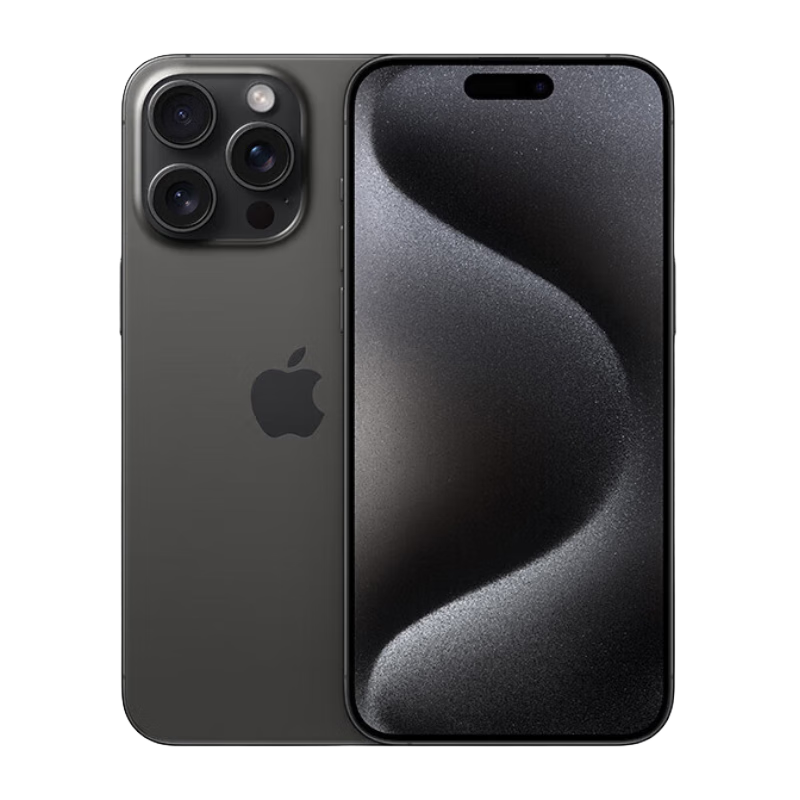 plus：Apple苹果15promax A3108 iphone15promax 黑色钛金属 256GB 官方标配 7888.63元（需领券）