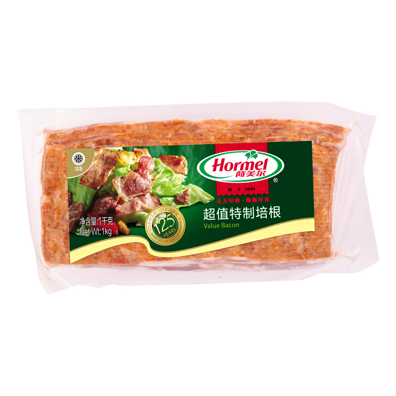 Hormel 荷美尔 超值特制培根 1kg 48.9元