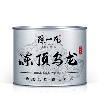 陈一凡 茶叶冻顶乌龙 新茶台湾高山乌龙茶浓香型罐装100g