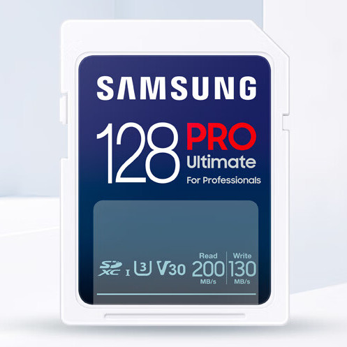 SAMSUNG 三星 PRO Ultimate SD存儲卡 128GB（UHS-I、V30、U3） 159元