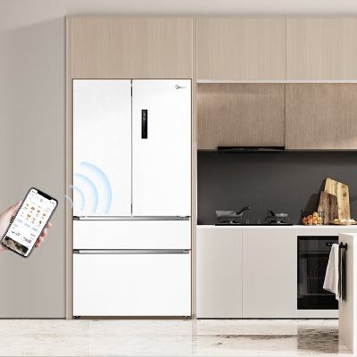 预售、PLUS会员：Midea 美的 MR -560WUFPZE 法式多门薄嵌入式冰箱 534L 白色 5851元包邮（需用券）
