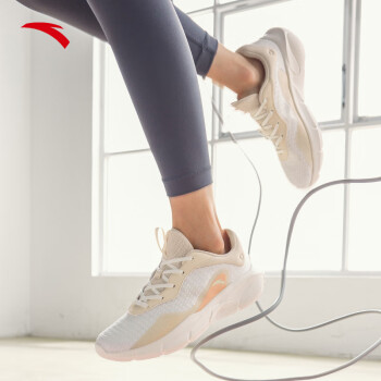 ANTA 安踏 运动鞋女夏季室内运动健身稳定跑步训练休闲鞋子女