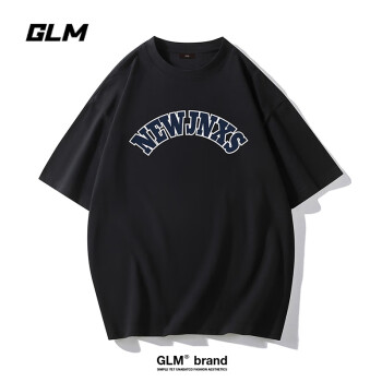 GLM 短袖T恤男士夏季纯棉百搭韩版潮流打底衫