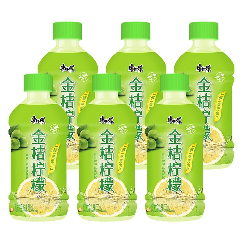 康师傅 金桔柠檬 330ml*6瓶 券后3.85元