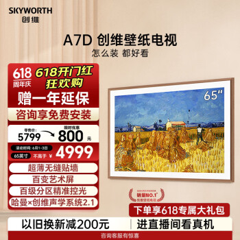SKYWORTH 创维 65A7D 液晶电视 65英寸 4K