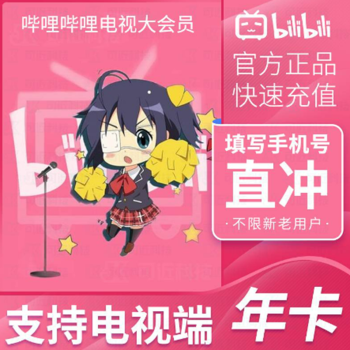 bilibili 哔哩哔哩 电视大会员年卡 12个月 ￥118