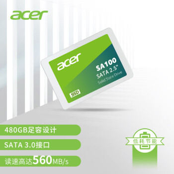 acer 宏碁 SA100 SATA固态硬盘 电脑办公娱乐 sata协议 多设备兼容 1920G ￥599