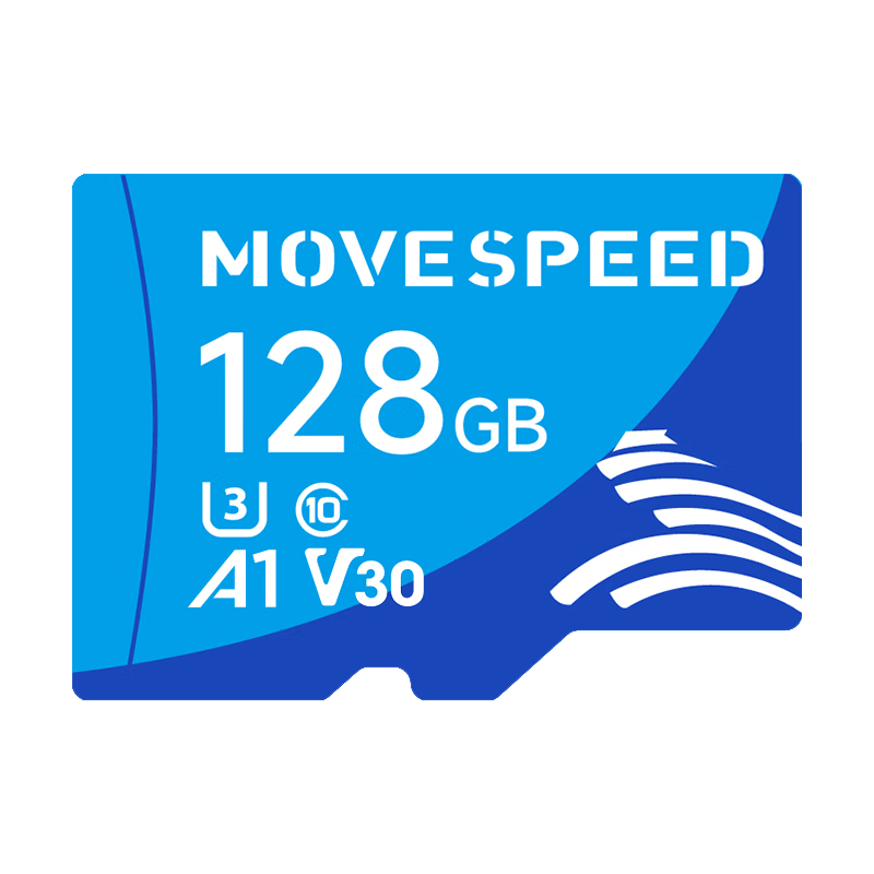 京东PLUS：MOVE SPEED 移速 128GB内存卡TF（MicroSD）存储卡 U3 V30 4K 高速款 39.76元包邮