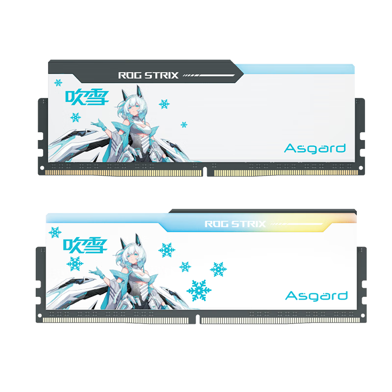 PLUS会员：阿斯加特（Asgard）32GB(16GBx2)套 DDR5 6400 台式机内存 RGB灯条-吹雪联名款 714.59元（需领券）